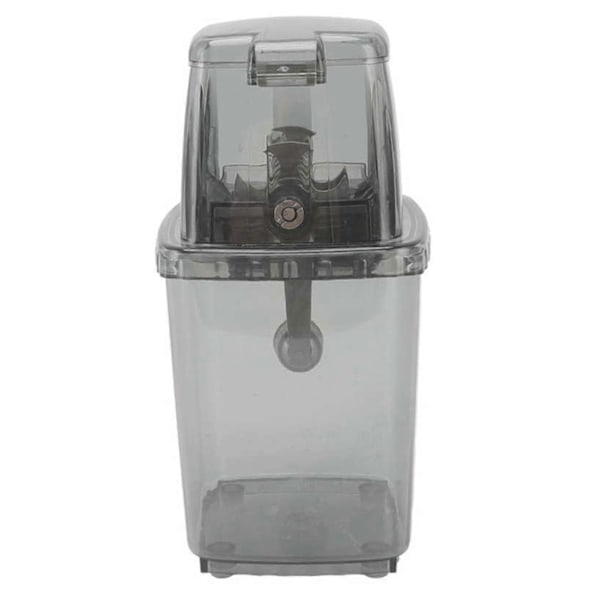 Bärbar Iskross 1.25L Handdriven DIY Manuell Rakad Is Hackare Maskin för Hem Utomhus Camping Användning Transparent Svart