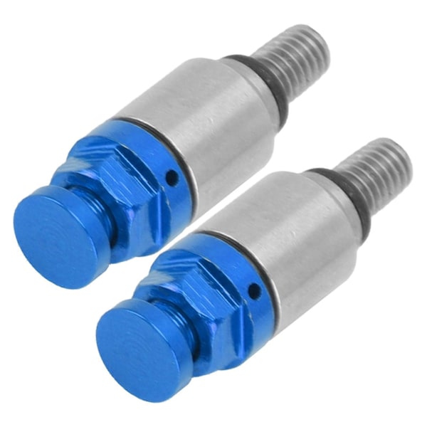 2 stk. M5x0.8 Luftudluftningsventil til Gaffel i Aluminiumlegering, Trykaflastningsventil, Erstatning for CRF150R CR125R CR250R CRF250R Blå