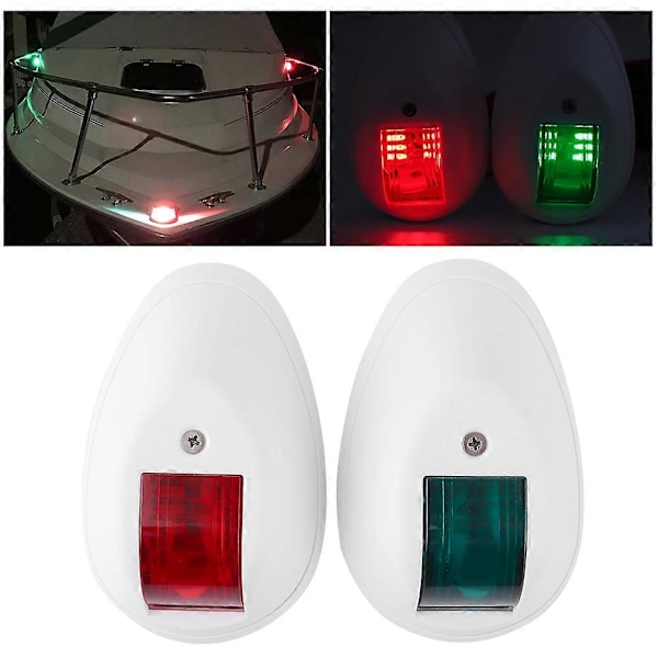 DC12V-24V 3W LED Navigointivalo Merkkivalo IP66 Vedenpitävä Veneeseen Jahtiin Valkoinen