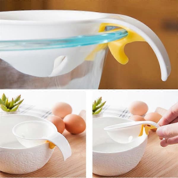 Eggeskiller, eggehviteskiller, eggesikt for matlaging og baking med silikonholder