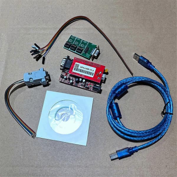 UPA USB .3 med testkabel ECU Chip Tunning Full Script Upa Usb Programmer Full Eeprom Adapter