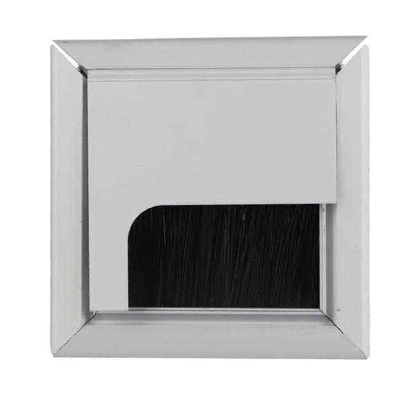 Firkantet Aluminium Skrivebord Datamaskin Ledning Kabel Ryddig Uttak Innfelt Hull Toppdeksel