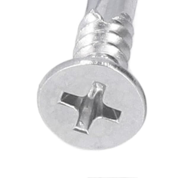 200 stk. selvborende skrue, krydskærv, undersænket hoved, 410 rustfrit stål, 19 mm nominel længde, M4.8?16