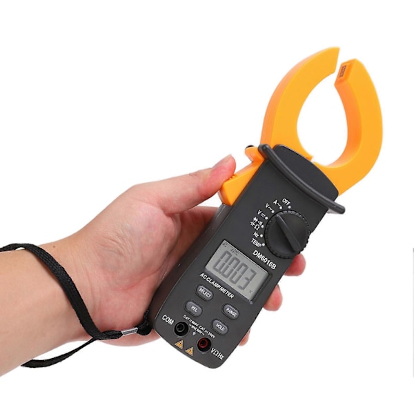 DM6016B Digital Clamp Meter Multifunktionell Automatisk Multimeter AC DC Amperemeter 1000A/600V