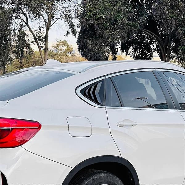 Bil Bagrude Shutter Cover Trim Vindue Lamel Side Ventilations Trim til X6 F16 2015-2019 Gloss Sort