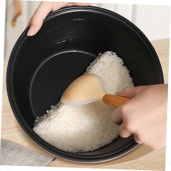 2 st Silikon Risspade/Skopa för Hemmet, Praktisk Non-stick Risspade, Såsslev, Soppslev