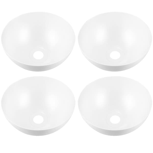 4 stk Skålformede Lampeskjermer i Plast for Gulvlamper, Erstatning