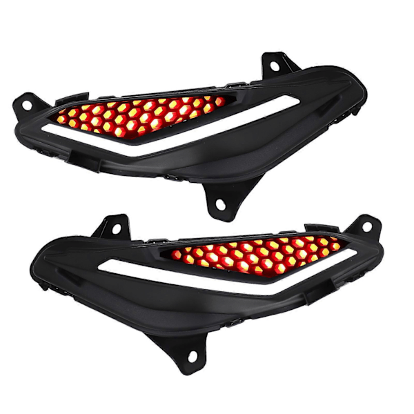 2 stk. Motorcykel Blinklys Venstre Højre Vandtæt Super Lys LED Pilotlampe Erstatning for RS150R RS150 V1 V2 Rødt Øje Hvidt Lys