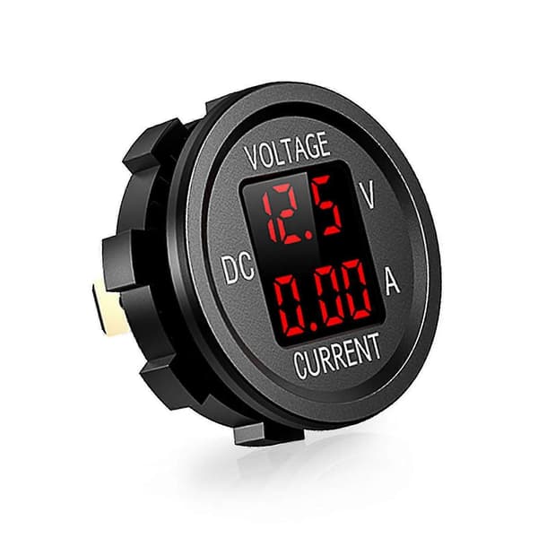 Digital Voltmeter Amperemeter Universal Høj Præcision Dobbelt LED Display 12-24v Bil Spænding Strøm Monitor Panel Til Bil Red