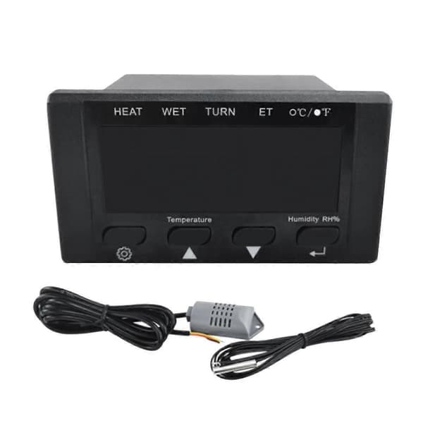 Elektronisk Digital Display Mikrocomputer Controller Automatisk Termostat Temperatur Fugtighedsmåler Inkubator Tilbehør