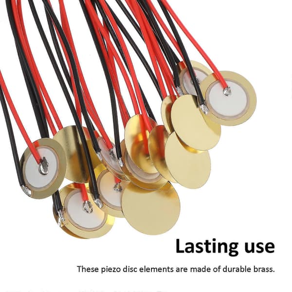 15 stk. Piezo Disker Akustisk Instrument Pickup Piezoelektrisk Transduser Gitar Deler