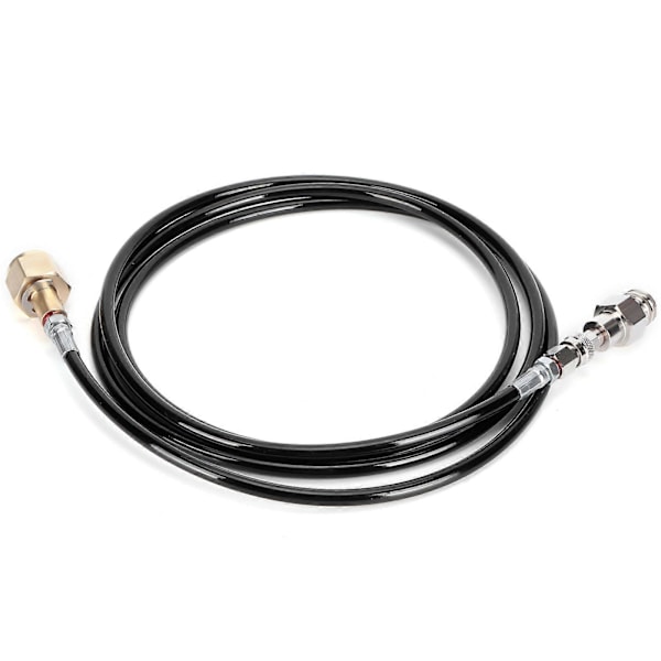 100in CGA320 CO2 Sylinder Påfyllings Soda Adapter Slange Kit Soda Tilbehør Svart