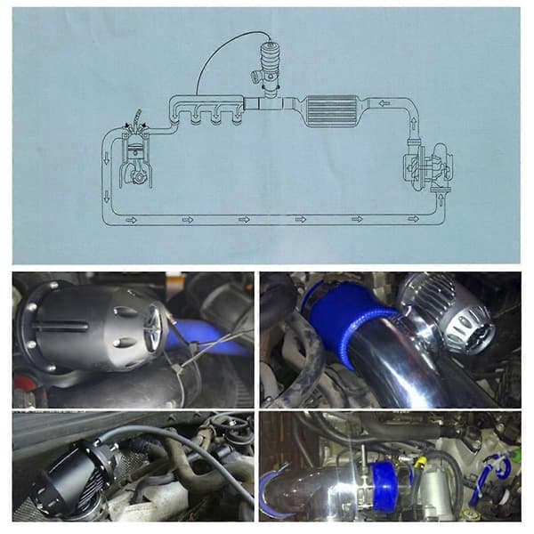 BOV057 Bil Trykaflastningsventil Kit til Motor SSQV4 SQV4 Blow Off Ventil/Dump Ventil/ BOV SQV Kit Sort