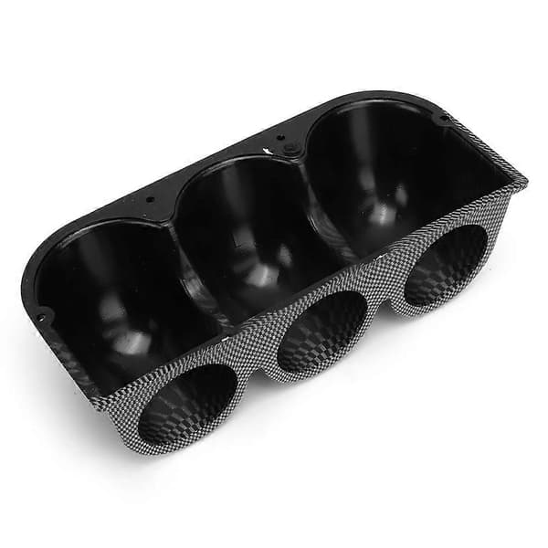 52mm/2in 3-Håls Trippel Mätarhållare Kolfiberstil Bilinstrumentbräda Mätarpod