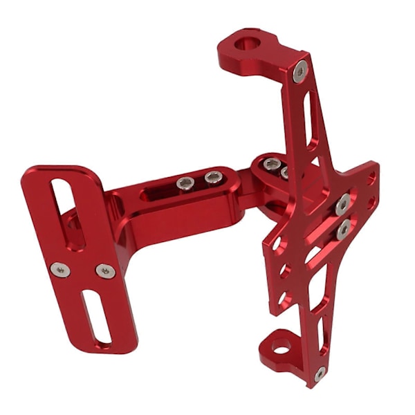 Motorcykelregistreringsskyltshållare CNC Aluminiumlegering Universal Justerbar Motorcykelregistreringsskyltshållare Röd