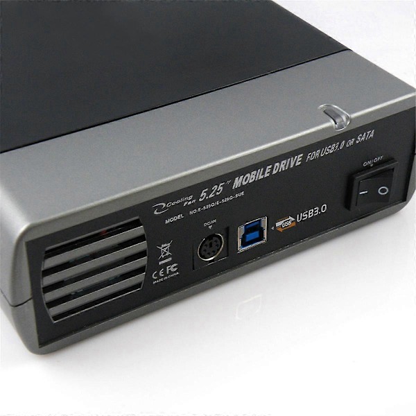 5.25-tommers USB 3.0 SATA Ekstern Optisk Stasjon Kabinett Boks Adapter for 7 for PC EU PLIG