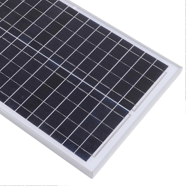 Solpanel Polykrystallinsk Silicium Nem Montering Robust Solcelle Fotovoltaisk PV Plade 30W 18V