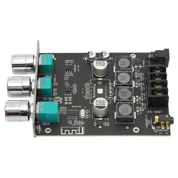 Bluetooth Forsterkermodul 2 Kanal Høy Effekt Digital AUX Lydforsterker Mottakerkort for Bass Diskant Kontroll