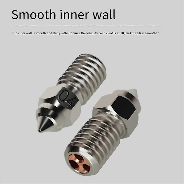 4 st 0,8 mm för 7/5/3V3 SE Munstycke Krom Zirkonium Koppar Munstycke Högt Flöde Högtemperatur CHT Munstycke