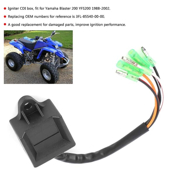 Tenner CDI Modul Enhet Boks 3FL855400000 Passer for Blaster 200 YFS200 1988-2002