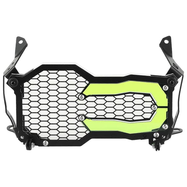 Frontlyktebeskyttelse i rustfritt stål med akryllampepatch, passer for R1200GS R1250GSGrønn