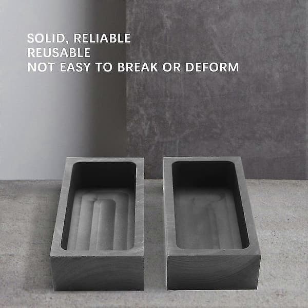 4 Stycken 1 Kg Grafitgötform Gjutgöt Degelform Silver Guldgötform Smältning Cas