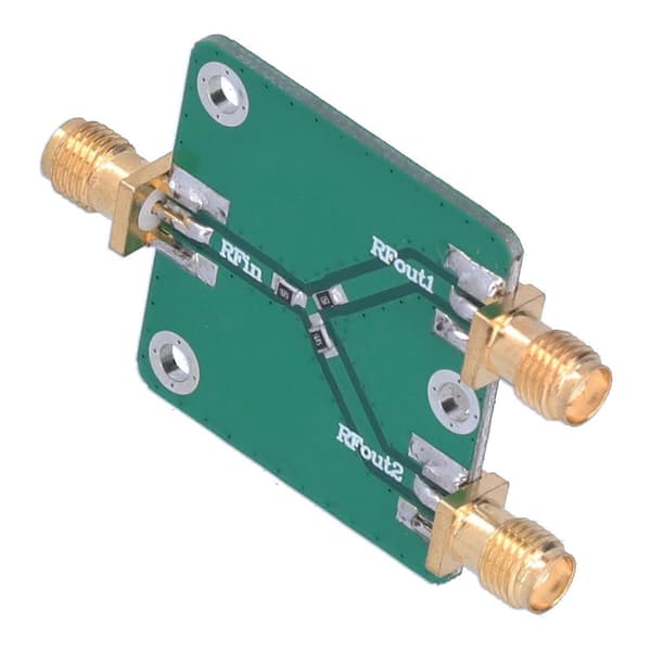 Resistans Strømdeler Modul Holdbar DC?5G 6dB 1 til 2 RF Mikrobølge Distributor Divider til Radiofrekvens