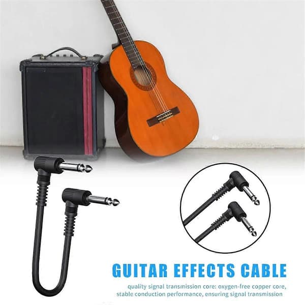1 st Pedal Kabel Musikinstrument Patchkabel 15cm Elektrisk Gitarr Effektkabel för Musikälskare Speltillbehör