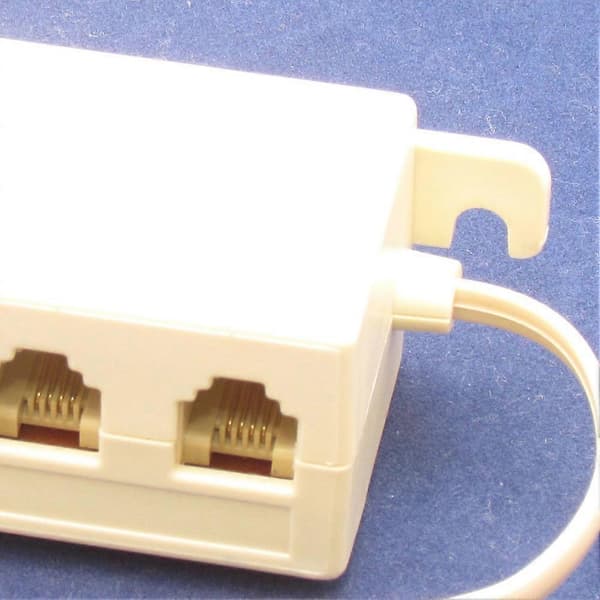 5-vägs 4C RJ11 Telefonjack Modulär Jack Linjesplitter Adapterkontakt