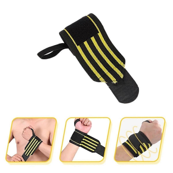 Tyngdlyftningshandledsrem Kompressionshandledsband Elastiskt handledsband Träningsutrustning Band Sport Handledsskydd A