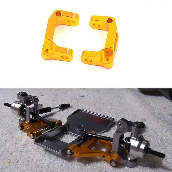 2 stk. Metall Front C Hub Carrier Caster Block C Sete for 1/10 RC Crawler Bil CC01 CC-01 Oppgraderingsdeler Tilbehør,1