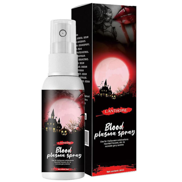 Halloween Fake Blood Halloween Tvättbart Bloody Fake Blood För Kostym Halloween Vampyr Makeup Fake Blood Spray För Cosplay Hög kvalitet