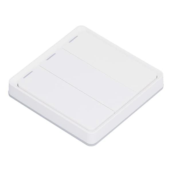 Zigbee Trådløs Scene Switch 3 Knaps Controller App Kontrol Stemmestyring Hvid