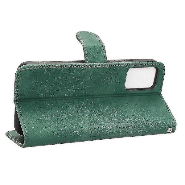 Til Tcl 403 Mobiltelefon Etui Stativ Tegnebog Stødsikker Tpu+pu Læder Telefon Cover Green