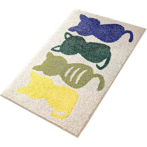Badrumsmatta, Halkfri Söt Tecknad Anka Badrumsmatta, Ultra Mjuk Vattenabsorberande Badrumsmatta, Maskintvättbar Badrumsmatta För Badkar, Dusch Och Badrum (1 White-cat