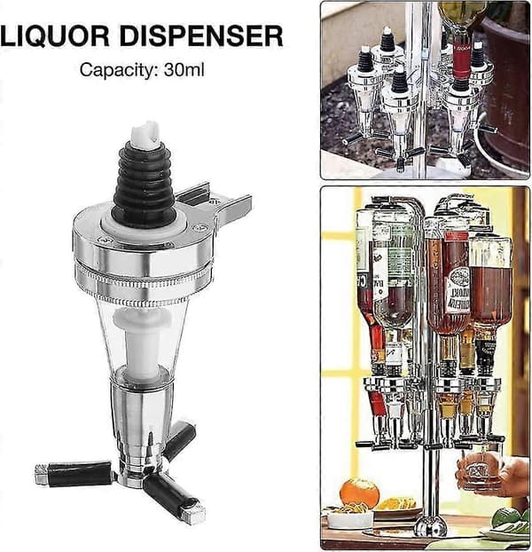 2 st Vin Alkohol Shot Dispenser, Bar Optisk Sprit Pub Dispenser Hällare Bar