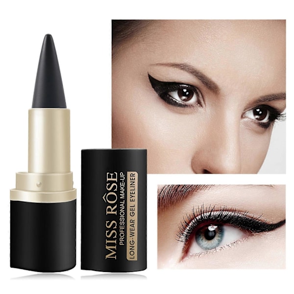 3,6 g Mat Eyeliner Vandtæt Langtidsholdbar Kosmetisk Præcisionsposition Eyeliner Gel til Skønhed QinHai