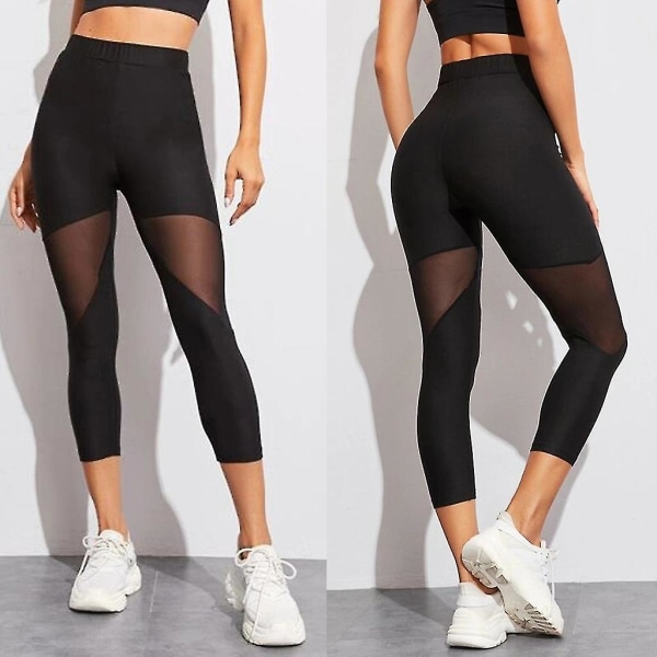 Tflycq Kvinnor Utskurna Splitsade Tights Fitness Leggings Yoga Croppade Byxor