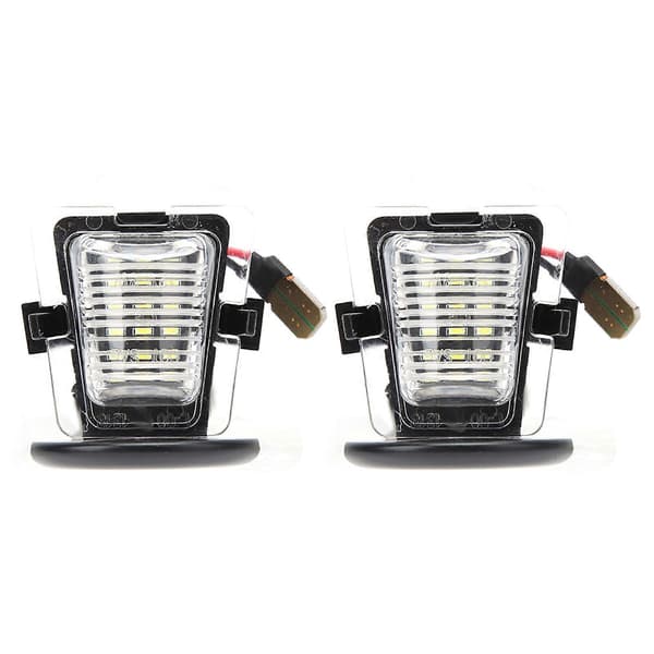 Par LED Nummerpladelygte Passer til Jeep Wrangler JK 2007-2018DC12V