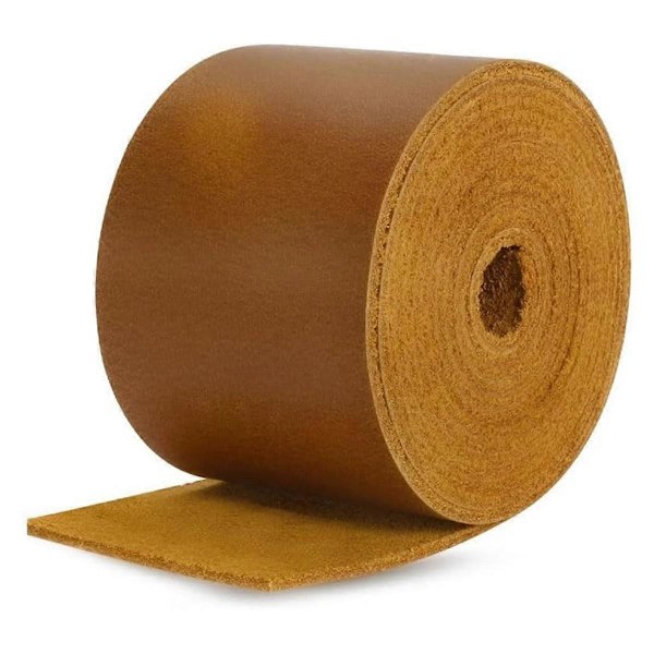 2 tuuman leveät litteät nahkahihnat askarteluun, 20 cm pitkät pintanahkaiset nauhat 2 mm paksut nahkahihnat tee-se-itse askarteluun ruskea