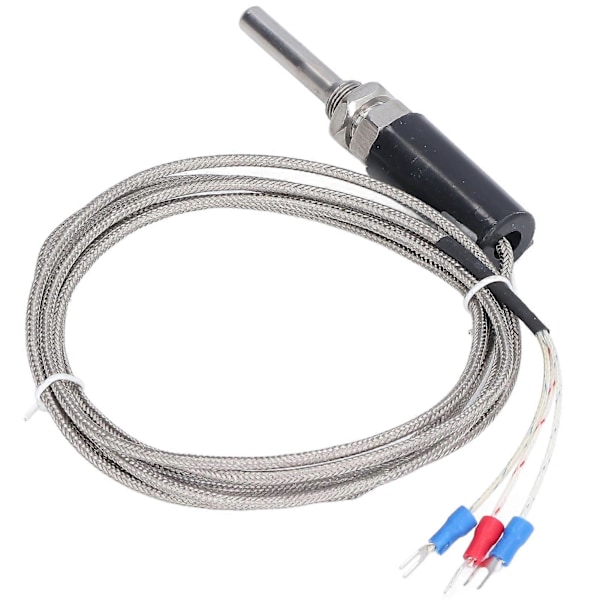 Temperatursensor Vattentät Pt100 Termistor Temperaturprob med Skärmad Kabel WZPT?10