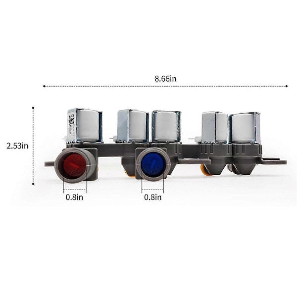 AJU73213301 AJU75152601 AJU75152603 Vanninntaksventil for vaskemaskin WT1101CW WT1501CW WT5270CW