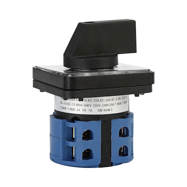 CA10-20 Elektriska Tillbehör 8 Terminaler Montering 20A 5 Positioner Rotary Cam Switch för Hem QinHai