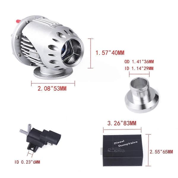 BOV057 Bil Trykaflastningsventil Kit til Motor SSQV4 SQV4 Blow Off Ventil/Dump Ventil/ BOV SQV Kit Sort