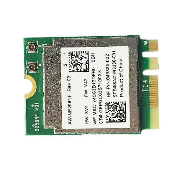 RTL8188EE AW-NE259NF 2.4G NGFF M2 802.11B/G 843336-001 150Mpbs Trådløst Netværkskort til Slimline 410 411 450 455