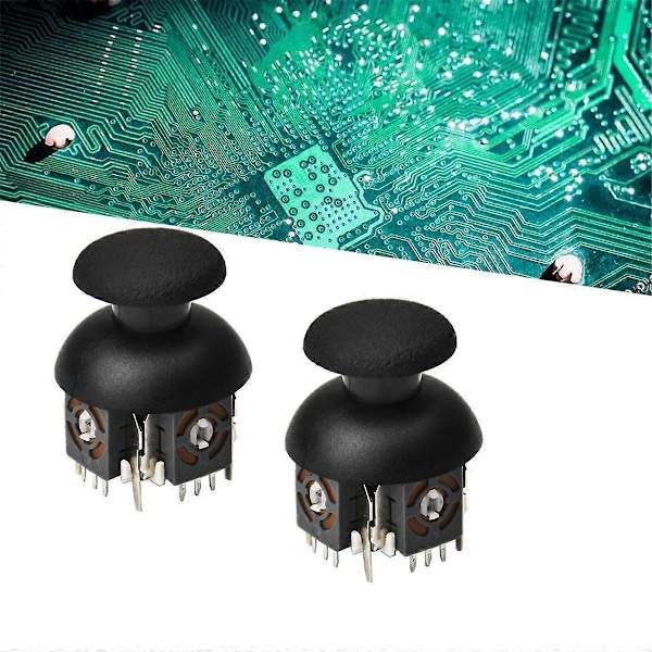 30 stk 3D Joystick Potensiometer+Joystick-hette for PS2/ Spillkontroller 3D Analog Joystick B10K for