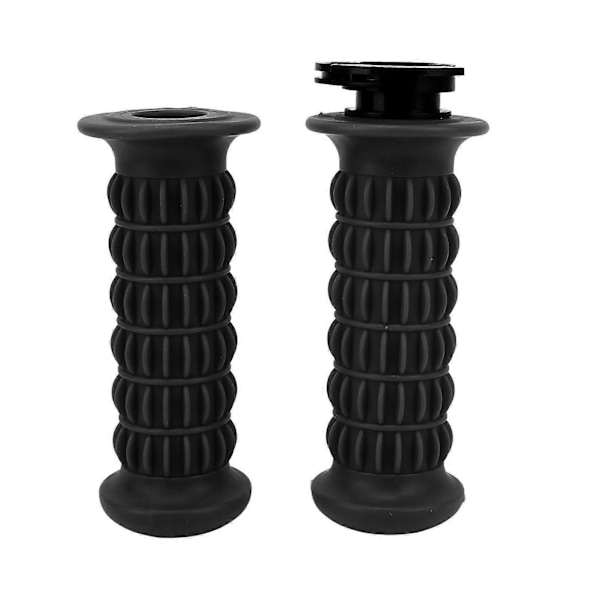 1 Par 22mm Motorcykelstyre Universal Mjukt Grepp Gasreglage Handtag Passar för Scooter GY6 50cc 80cc 125c 150cc Svart