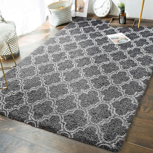 Tflycq Geometriska Mattor för Sovrum - 152 x 244 cm Luddig Ryamatta Modern Inomhus för Vardagsrum Flickor Pojkar Barnrum Studentrum Barnkammare Hem Semesterinredning Golv