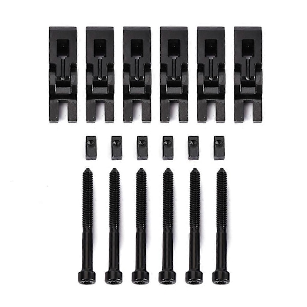 6st Metall Gitarr Låsta Strängsadlar för Floyd-Rose Tremolo Stall Delar