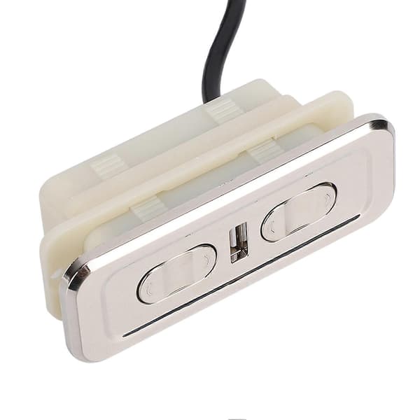 5-pinners 24V Elektrisk Sofakontroller USB 2 Motor Lineær Drift Lenestolbryter for 12V/29V Elektrisk Skyvestang